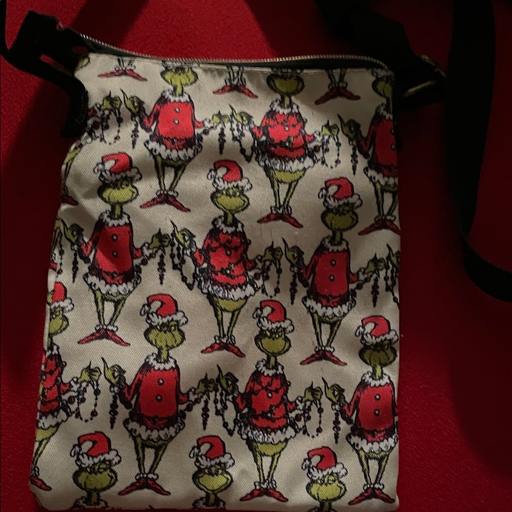 Dr. Seuss Grinch Crossbody Bag - Red, Black, and Green - Picture 3 of 4